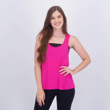 Imagem de Regata Selene Super Cavada Feminina Pink, P