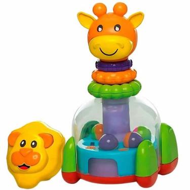 Imagem de Animais Baby Mix Original TaTeTi, Girafa E Leão Brinquedo De Encaixar 