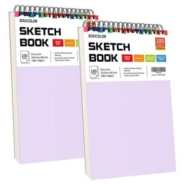 Imagem de Caderno de Desenho Soucolor 9x12 - 100 Folhas 100gsm