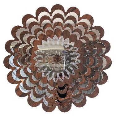 Imagem de Mandala Decorativa Ambiente Sala Quarto 45x45cm 38148 - CREATUS, marro