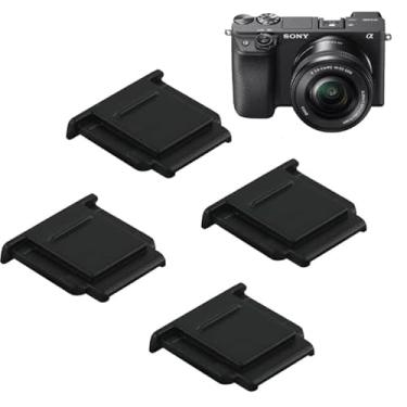 Imagem de Little Syohe Tampa protetora para câmera Hot Shoe para Sony ZV-1 II ZV-E1 ZV-1F FX30 ZV-E10 A7C A6000 A6100 A6300 A6400 A6500 A6600 A7R V A7RIV A7IV A7IV (4 peças)