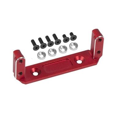 Imagem de SCX10 III Axle Servo Mount, 1/10 rc Crawler Capra Axle Servo Mount, CNC Aluminum Front Axle Servo Mount for 1/10 RC Rig Crawler UTB10 Vanquish F9 SCX10 III Portal Axle SOA 4WD Upgrade Parts (Red)