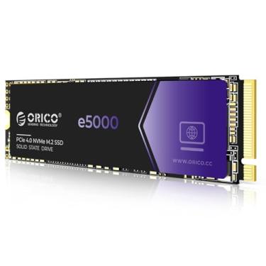 Imagem de ORICO SSD e5000 512GB M.2 NVMe 2280 PCIe Gen4 5000MB/s Unidade de estado sólido interna SLC Dynamic Cache 3D NAND QLC para laptops PS5 PC Desktops