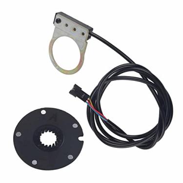 Imagem de Sensor de Assistência de Pedal de Bicicleta, Kit de Bicicleta de Assistência de Pedal Com Pedais de Medidor de Energia de Aço Leve para Bicicleta Elétrica
