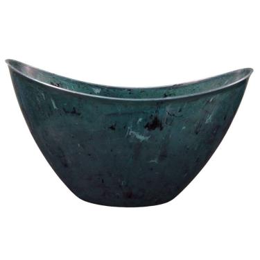 Imagem de Vaso Canoa Stone P (600ML) Verde Marmorizado INJEPLASTEC