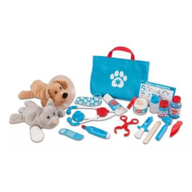 Imagem de Conjunto De Jogos Melissa & Doug Pet Vet Com Cachorro E Gato