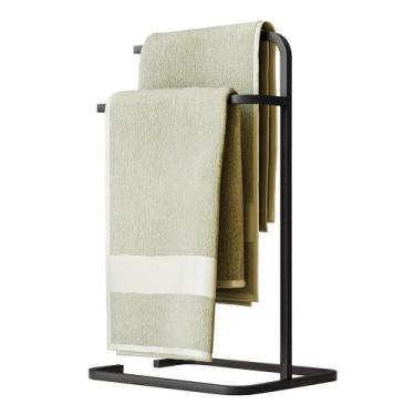 Imagem de Porta Toalha de Rosto Para Pia Luxe em Aço D09 Preto - Mpozenato, Pret