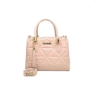 Imagem de Bolsa Feminina Lorena Dubai com Alça de Mão e Transversal De Ombro (Rose)