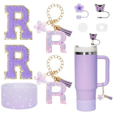 Imagem de Liangang Conjunto de acessórios de copo Stanley de 9 peças, compatível com Stanley Cup 850 g 1,134 g, incluindo 2 peças de capa de palha Stanley e bota, tampa à prova de derramamento, 2 peças de