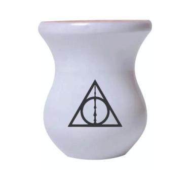 Imagem de Cuia De Madeira Branca Personalizada Harry Potter mod.06 - Mix atacadi