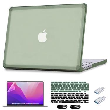 Imagem de ZEERSIDEND Capa protetora para laptop MacBook Pro 14 polegadas versão 2021-2024 M4 M3 M2 Pro/Max Chip A3185 A3401 A3112 A2992 A2918 A2779 A2442 resistente à prova de choque capa protetora para laptop,