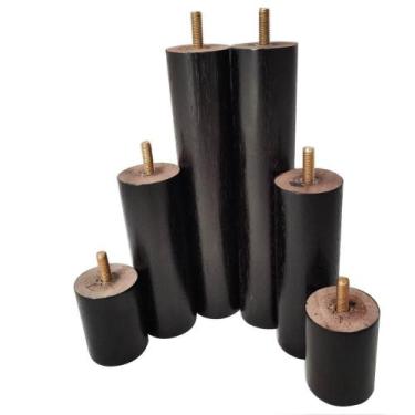 Imagem de Kit 6 Pés Anti Refluxo Para Cama Pés De Madeira Cama Box - Zanline