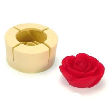Imagem de 2un Molde de Silicone com 01 Cavidade de Rosinha - Casa das Essências 