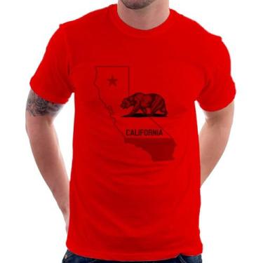 Imagem de Camiseta Califórnia - Foca na Moda, Vermelho, P