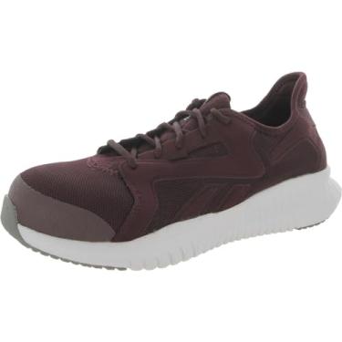Imagem de Reebok Tênis de trabalho feminino Flexagon 3.0 Safety Toe Athletic Work, Borgonha, 36