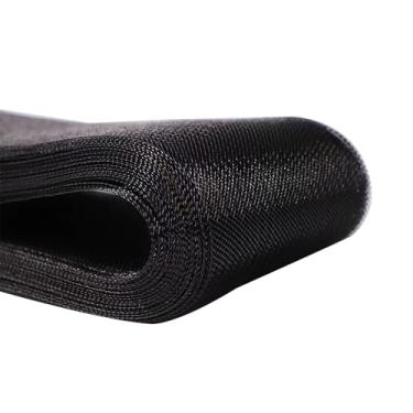 Imagem de Trança rígida de crina de cavalo de 25 metros, fitas rígidas de poliéster de 7 cm de largura, trança de crina de cavalo de poliéster preto, para vestido de casamento, costura de barbatanas