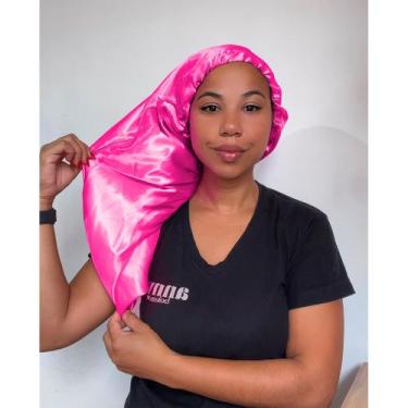 Imagem de Anny Beleza Touca de Cetim Longa Ajustável - Escolha a Cor - Toca para