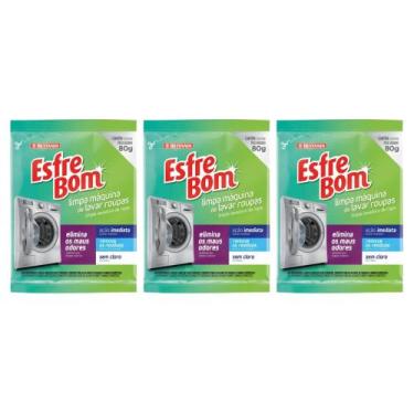 Imagem de Limpa Maquina de Lavar Roupas 80g Esfrebom Bettanin 3 Unidades