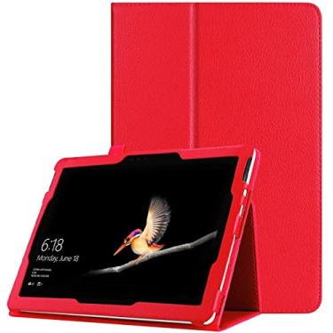 Imagem de Aiprotablet/EHFIDC/WXUNJA/Jikocxn/Colorrom C5 / Tuohaitime K10 Capa para tablet 11 polegadas, capa protetora de couro PU [para crianças], capa fólio para WXUNJA Jikocxn Colorrom C5 (vermelho)