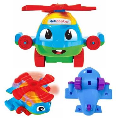 Imagem de Brinquedo Infantil Didático Helicóptero Baby Gira Hélice - JxP Brink