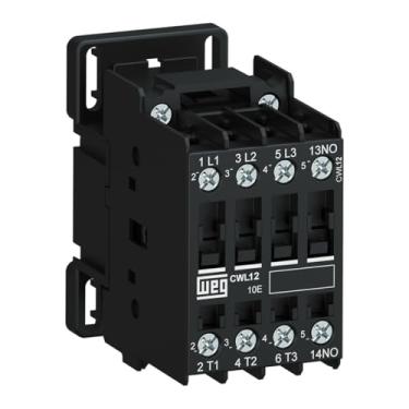 Imagem de Contator Tripolar CWL12-01-30 12A 220V 50/60Hz 1NA Weg