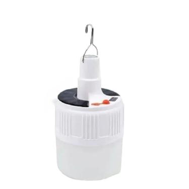 Imagem de Lâmpada emergência Lanterna Solar Bateria Recarregável 5 Niveis De Luz Camping Com Gancho Economia de energia emergência Super(1)