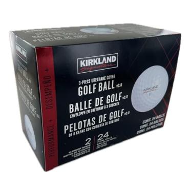 Imagem de KIRKLAND Bola de golfe exclusiva com cobertura de ureto de 3 peças, 24 bolas