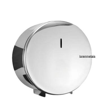 Imagem de Dispensador De Papel Higiênico Porta Rolão Inox 300M Inox430