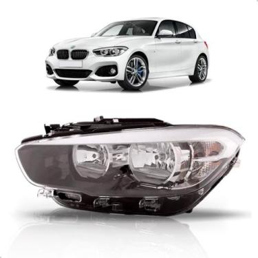 Imagem de Farol para Bmw Serie 1 2016 a 2018 Eletrico Com Led C/ Friso - DEPO, E