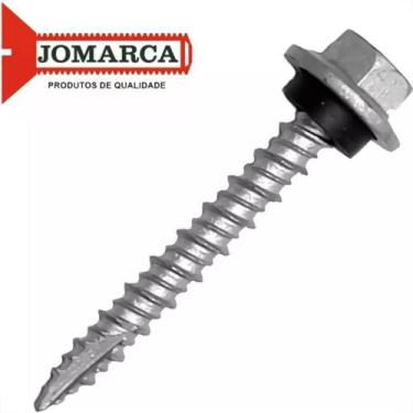 Imagem de Parafuso Telha Sextavado Com Arruela De Vedacao Ponta Ogivada 12-14 X 