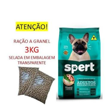 Imagem de Ração Spert Cães Adultos Pequeno Porte Alimento Especial Premium 3KG