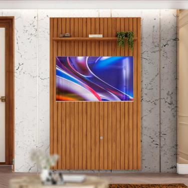 Imagem de Painel Home Ripado Para Tv Até 60 Polegadas Freijó Essie Shop Jm