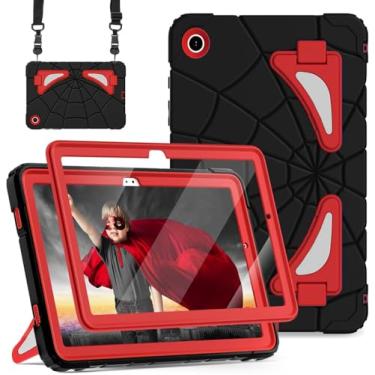 Imagem de DreamerX Capa para Samsung Galaxy Tab A9 Plus de 28 cm fofa com alça de ombro com suporte, híbrida, à prova de choque, resistente, proteção contra quedas para Samsung Galaxy A9+ (SM-X210/X215/X216