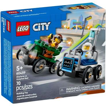 Imagem de Lego City Pack Carro de Avião vs Cama de Hospital 60459