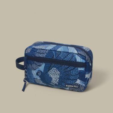 Imagem de Necessaire Farm Amô Dotted Macaws, Azul