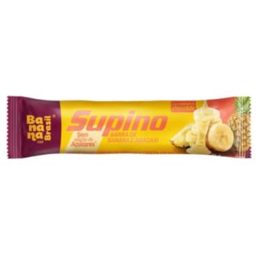 Imagem de Barra de banana e abacaxi c/ choc branco 24g banana brasil