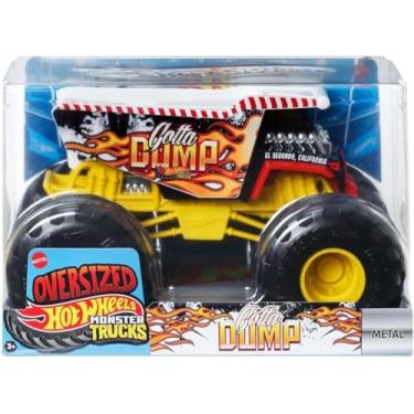 Imagem de Hot Wheels Monster Trucks Gotta Dump, 1:24 Scale Die-Cast Vehicle, White and Black