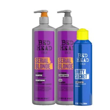 Imagem de Kit TIGI Bed Head Serial Blonde Trio Salon Dirty Secret (3 Produtos)