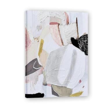 Imagem de Tela abstrata preta e branca pintura de parede impressão em tela pôster imagem colorida moderna arte abstrata decoração de parede corredor escadas decorações de quarto 110 x 80 cm