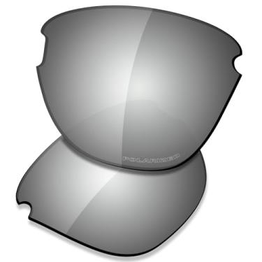 Imagem de SAUCER Lentes de reposição premium para óculos de sol Oakley Frogskins Lite OO9374 High Defense - Metal cromado polarizado