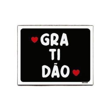 Imagem de Kit 10 Placas Decorativa - Gratidão - Sinalizo
