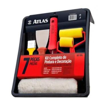 Imagem de Kit para Pintura e Decoração Completo 7 Peças Atlas