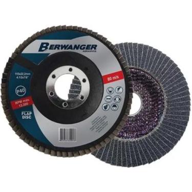 Imagem de Disco Flap Vários Tamanhos Berwanger, 115x22mm/P120