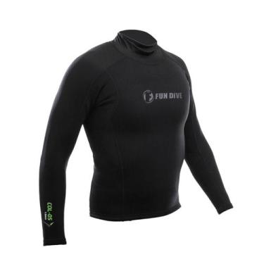 Imagem de Camisa Térmica Neoprene 1,5 Mm Natação, Surf, Náutica - Fun Dive, Pret