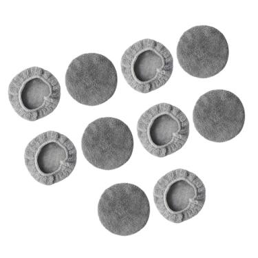 Imagem de ＫＬＫＣＭＳ Almofadas de substituição de 10pcs para robô de limpeza de janelas, peças de robô de limpador de vidro de pano de microfibra, limpador de janela, Textura de Lã