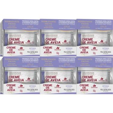Imagem de 6 Hidratante Facial Creme De Aveia Intensa 50g Davene