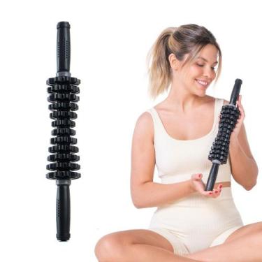 Imagem de Rolo Bastão Massagem Liberação Miofascial Yoga Pilates Recuperacão Mus