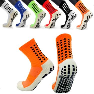 Imagem de Meia Meião Antiderrapante Futebol Esportiva Corrida Treino - Loja Brai