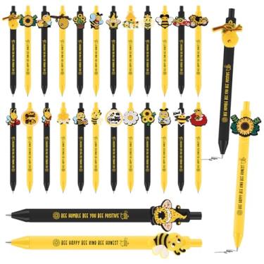 Imagem de Feifeiya Canetas inspiradoras a granel 0,7 mm motivacionais lindas canetas esferográficas retráteis de tinta preta a granel para estudantes professores formatura presentes de fim de ano escolar