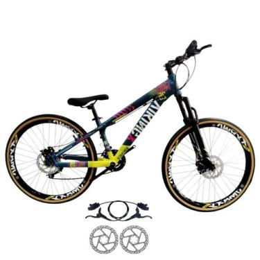 Imagem de Bicicleta Vikingx Tuff 25 Aluminio 24v Freio Hidraulico Suspensão Dian